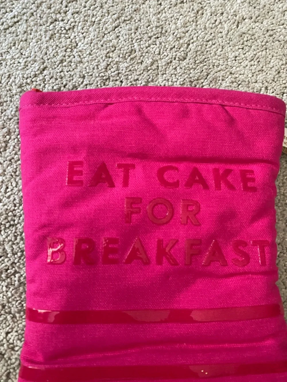 Kate Spade Eat Cake For‎ Breakfast Oven Mitt  Pink
